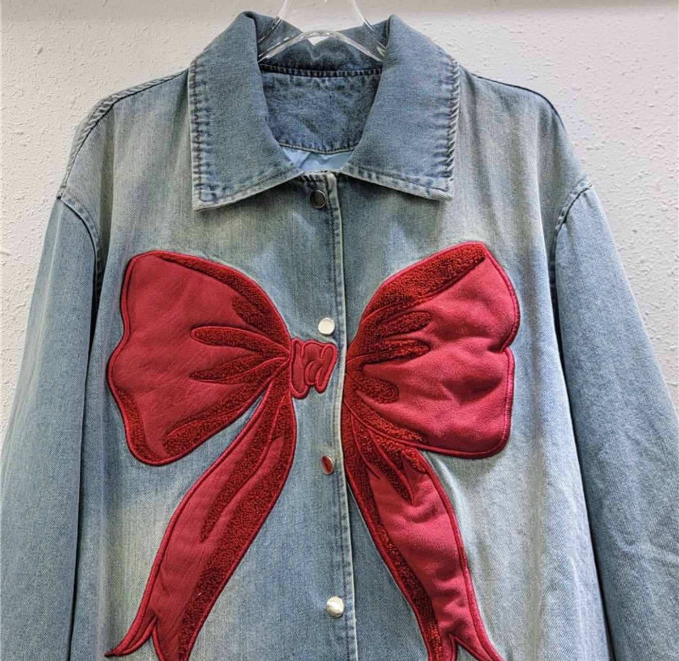 Scarlet Bow Denim Jacket