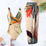 Tropical Print Swim Set