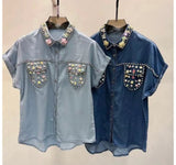 Zai Denim Embellish Shirt