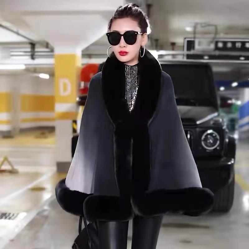 Kira Faux Fur Cape