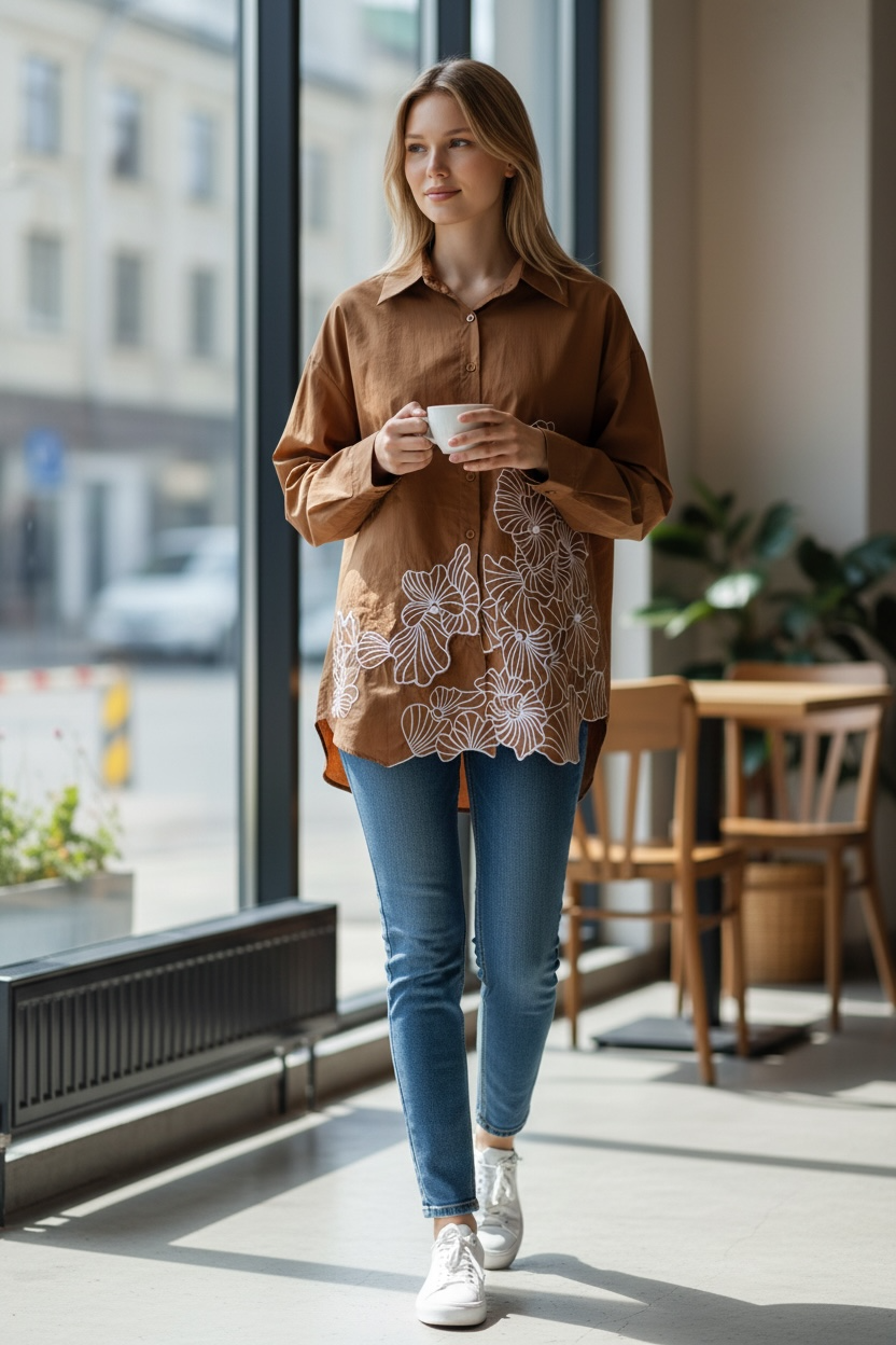 Rooak Applique Shirt