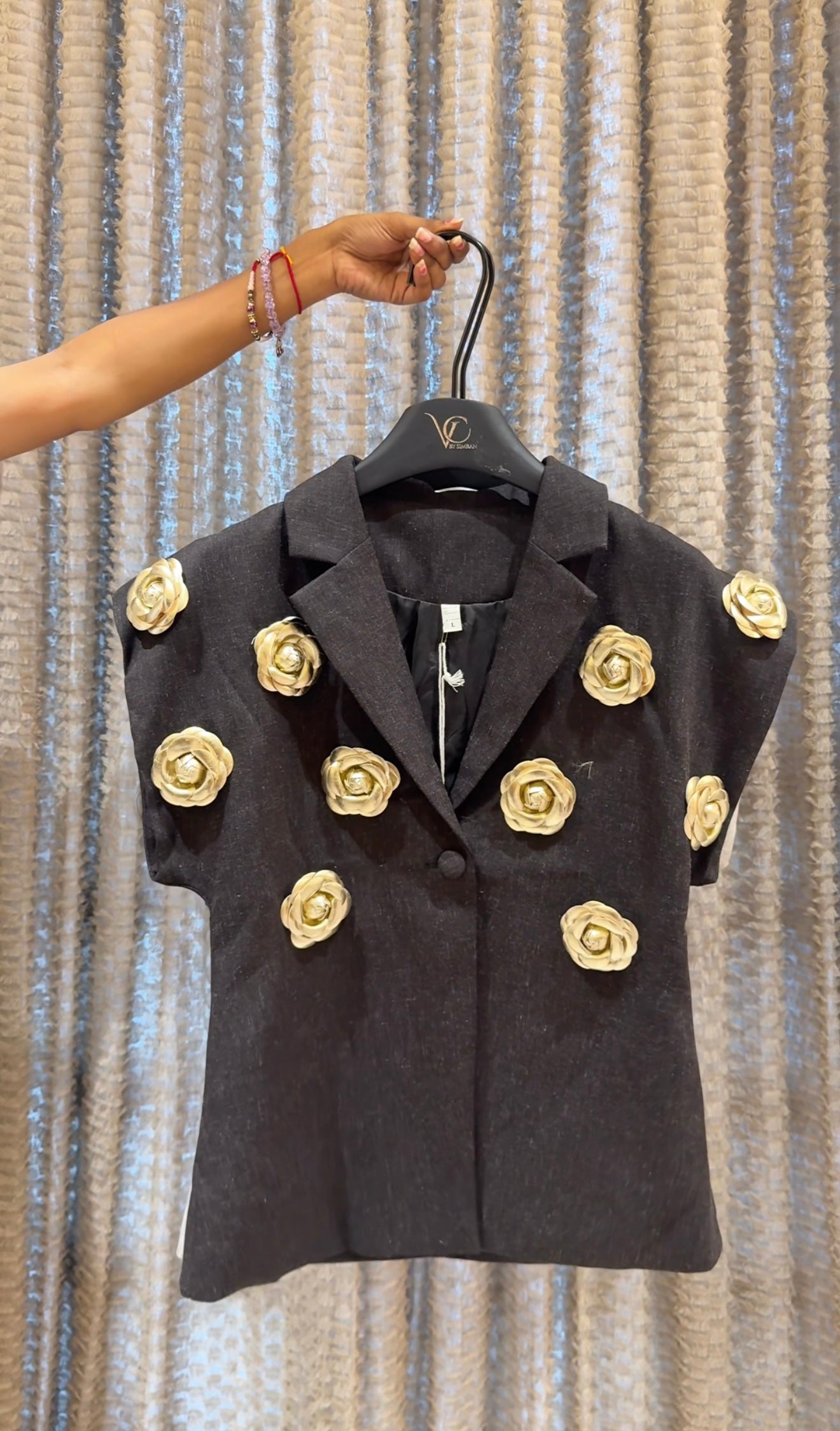 Floral Embellish Blazer