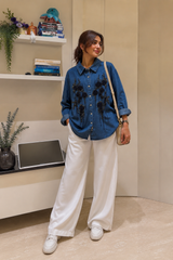 Chela Denim Embellish Shirt