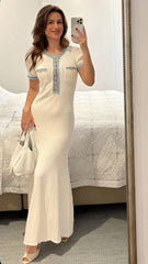 Parisian Chic Contrast Dress