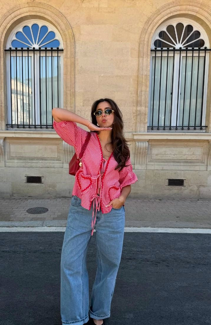 Gingham Blouse