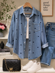 Playful Denim Stich Shirt