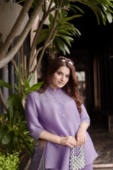 Lavender Veloure Coord Set