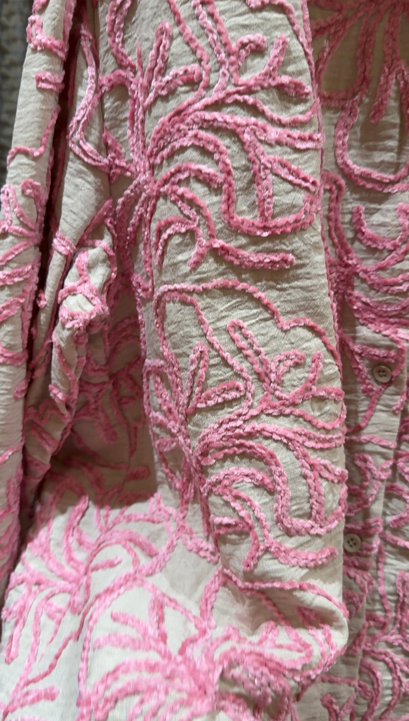 Blush Pink Embriodered Shirt