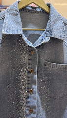 Terra Embellish Denim Shirt