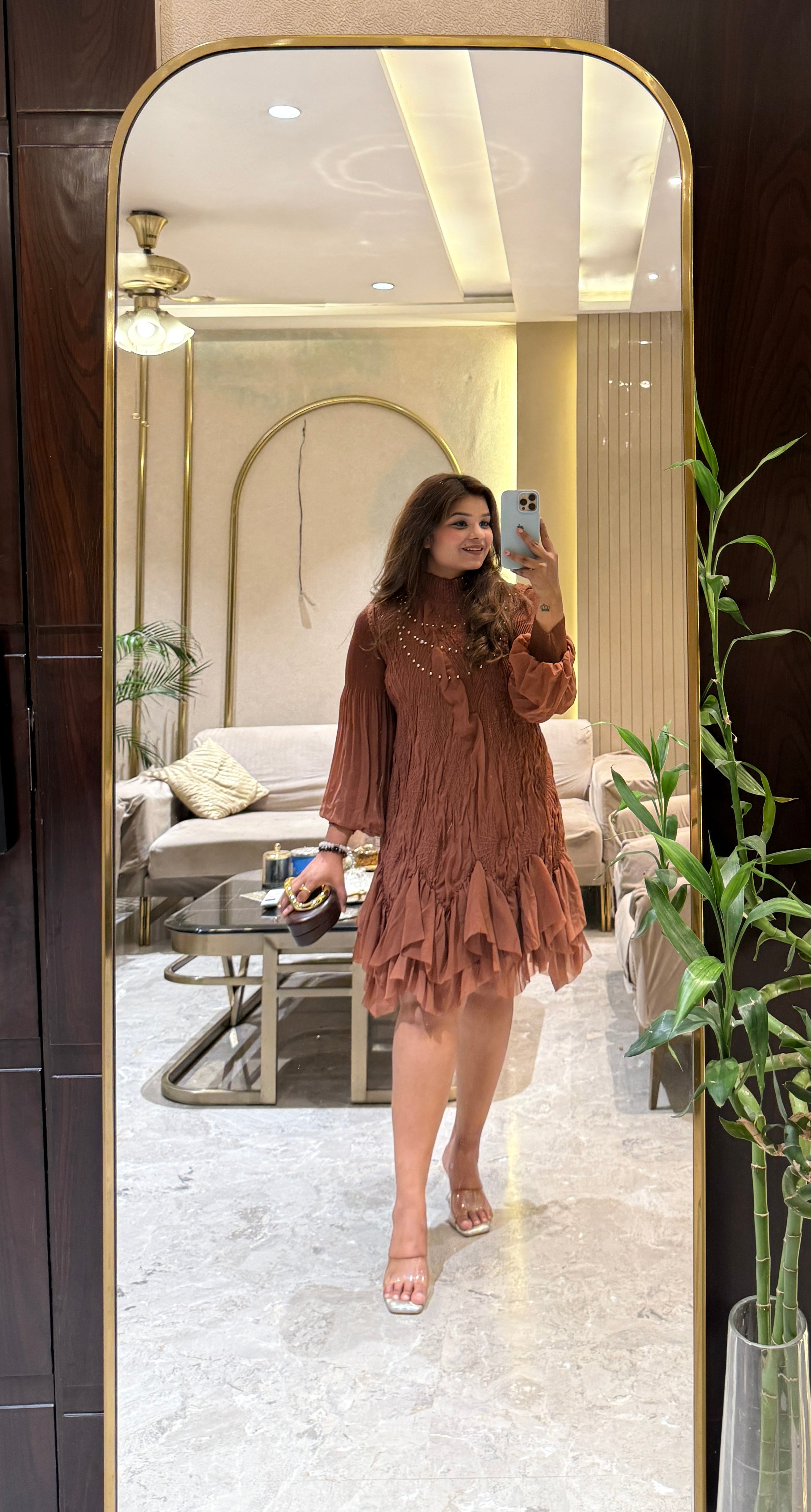 Terra Ruffle Luxe Dress