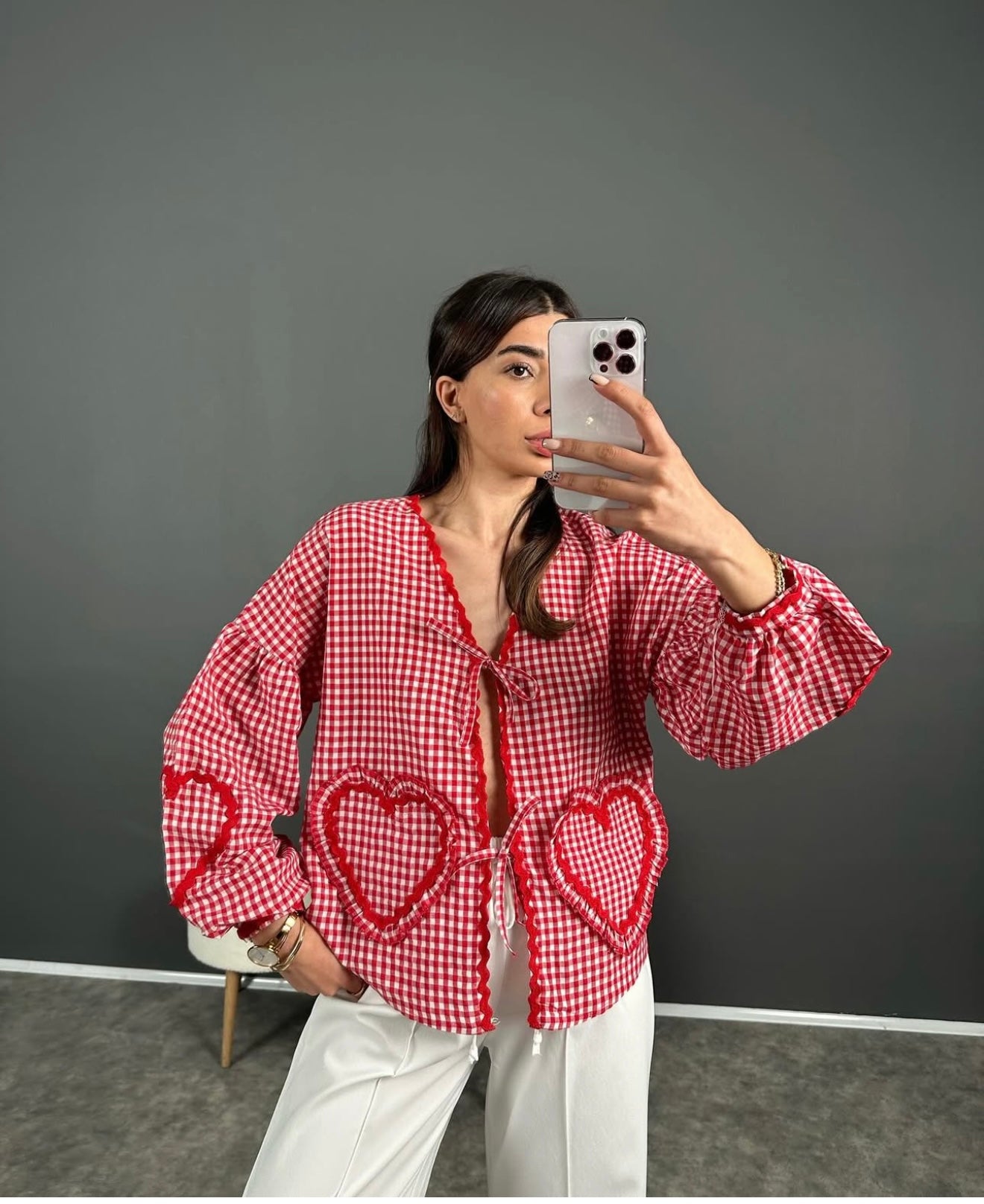 Gingham Blouse