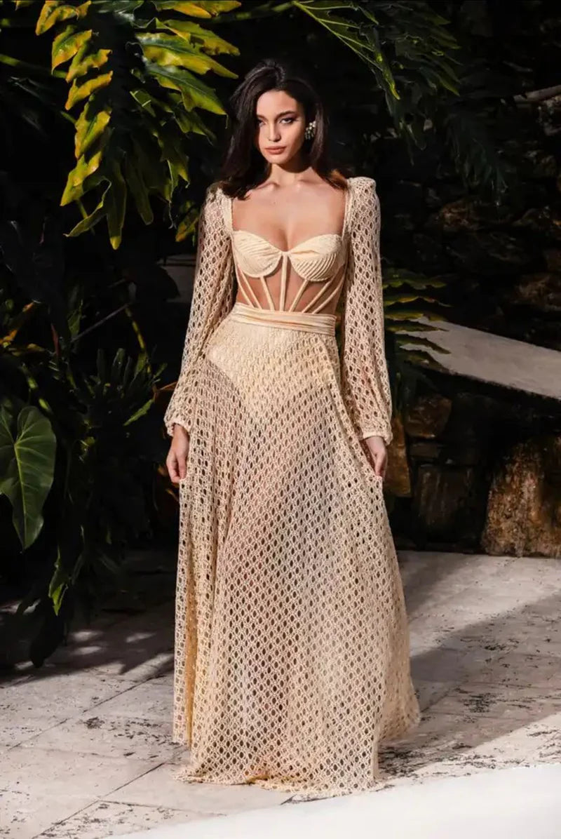 Gorial Statement Beach Dress
