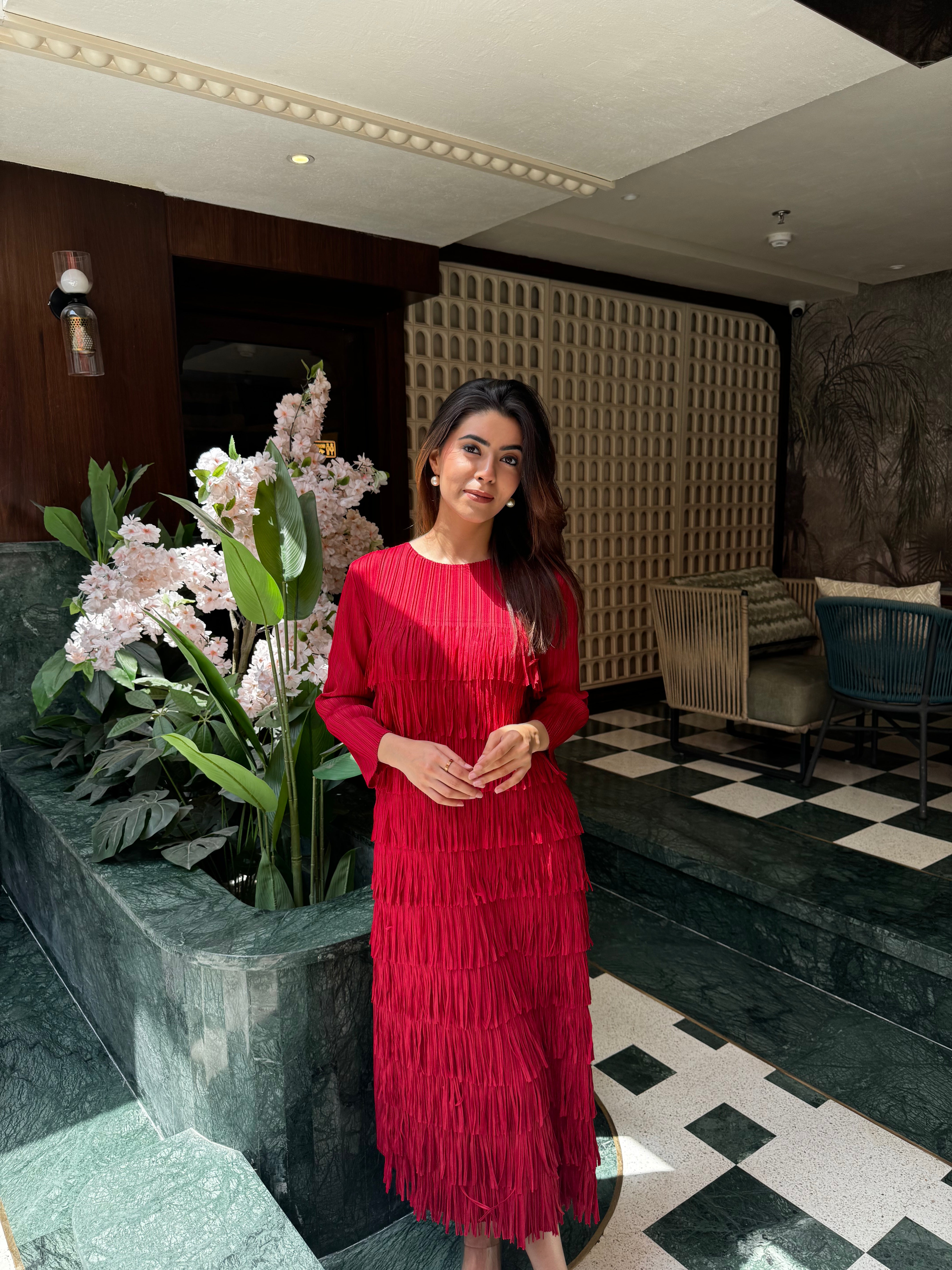 Nayab Pleated Dress