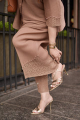 Mocha Brown Veloure Coord Set
