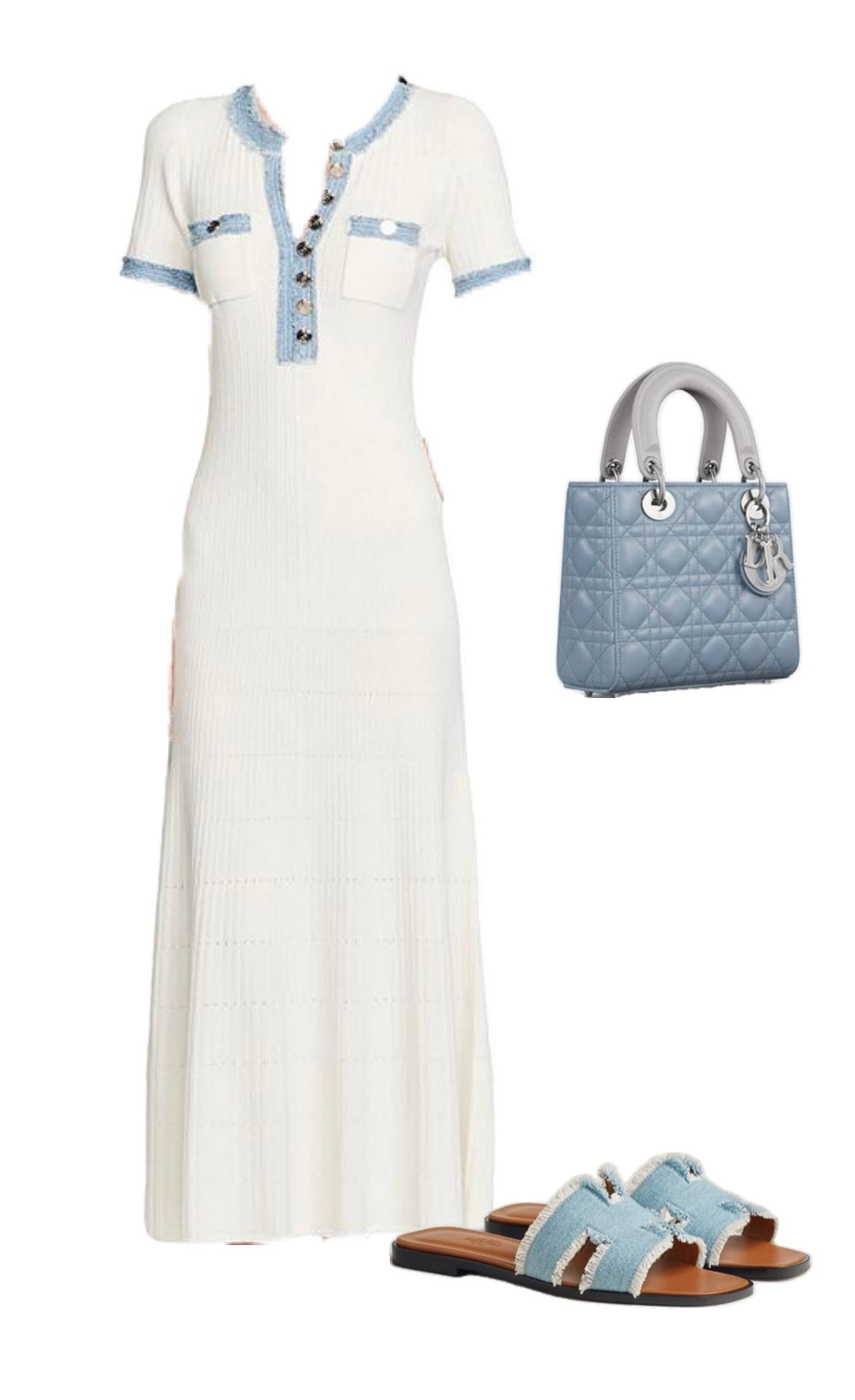 Parisian Chic Contrast Dress