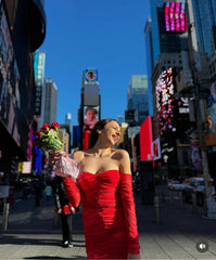 Samaira Red Dress