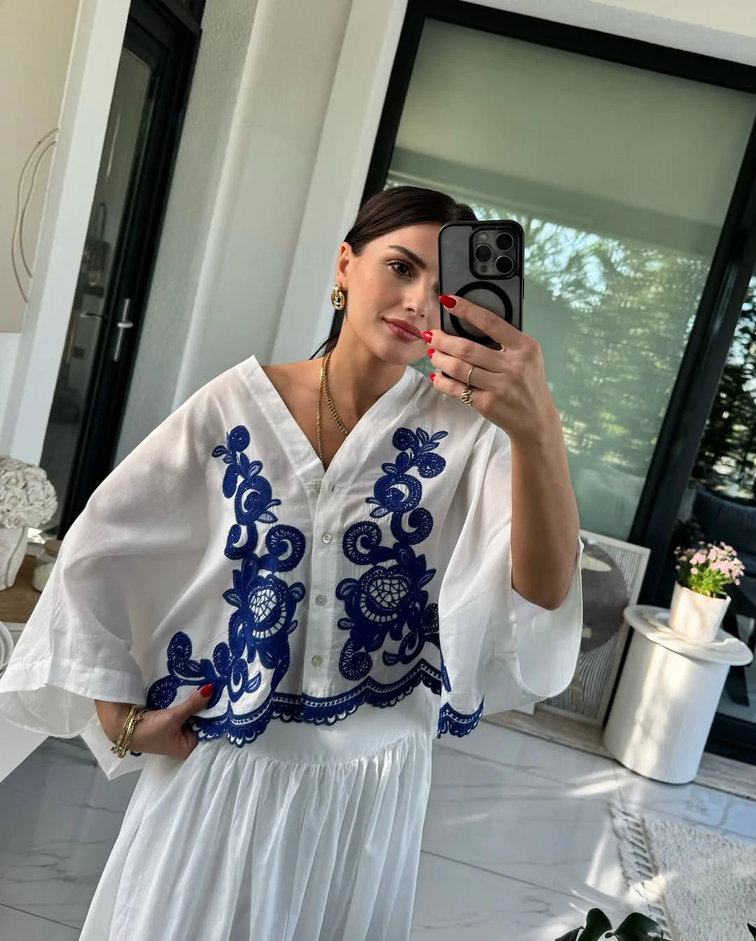 Zobra Embriodered Skirt Set