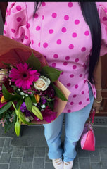 Pink Polka Blouse