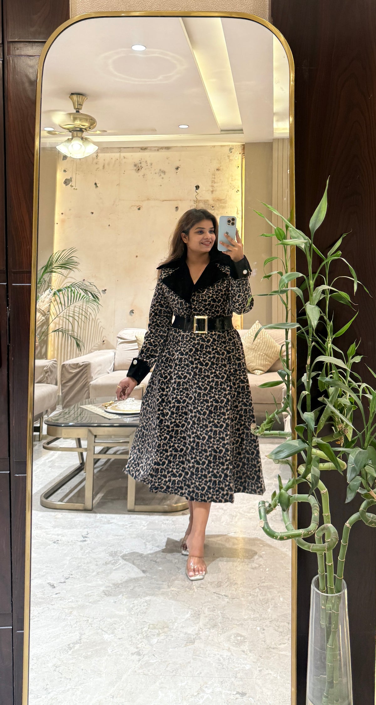 Luxe Leopard Long Coat