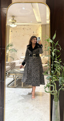 Luxe Leopard Long Coat