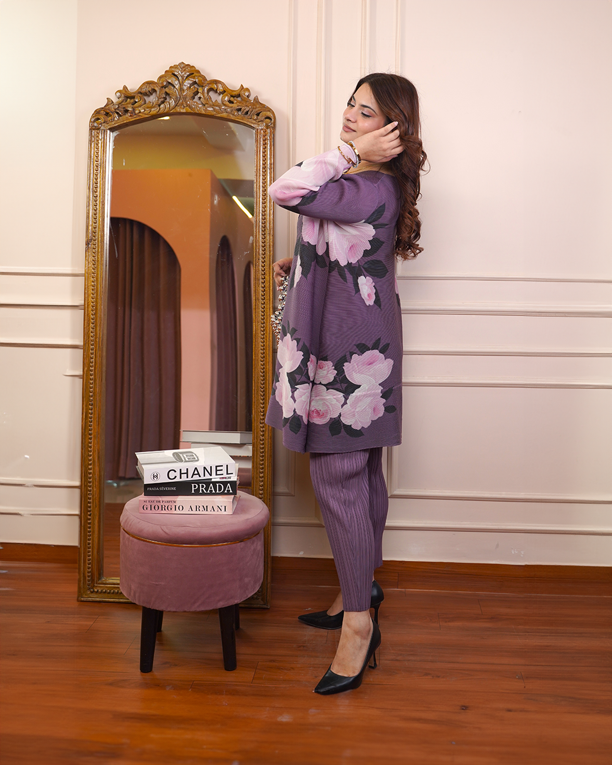 Lilac Magneta Coord Set