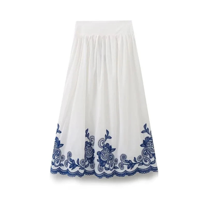 Zobra Embriodered Skirt Set