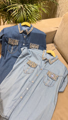 Isa Denim Embellish Shirt