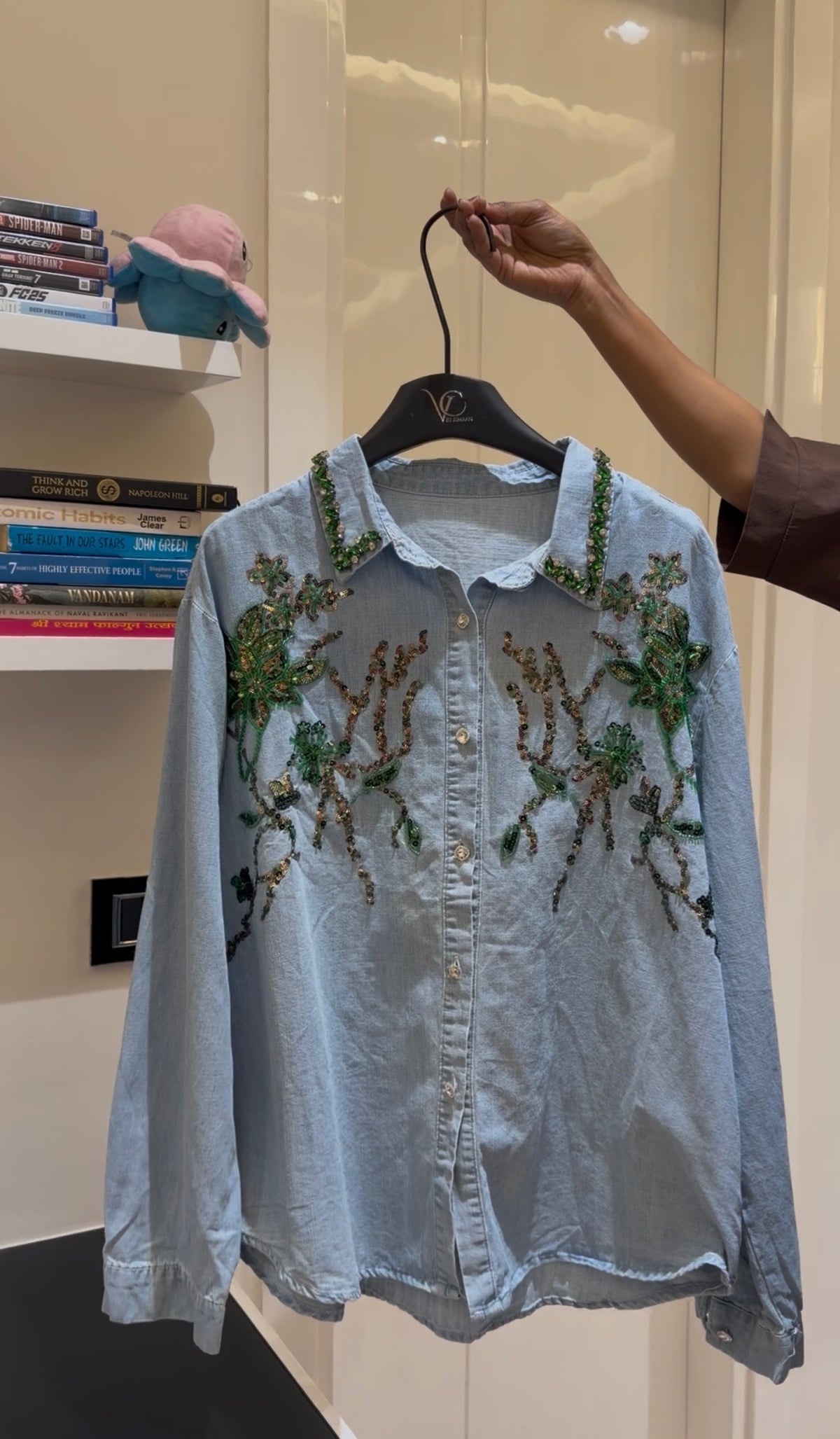 Ginny Denim Embellish Shirt