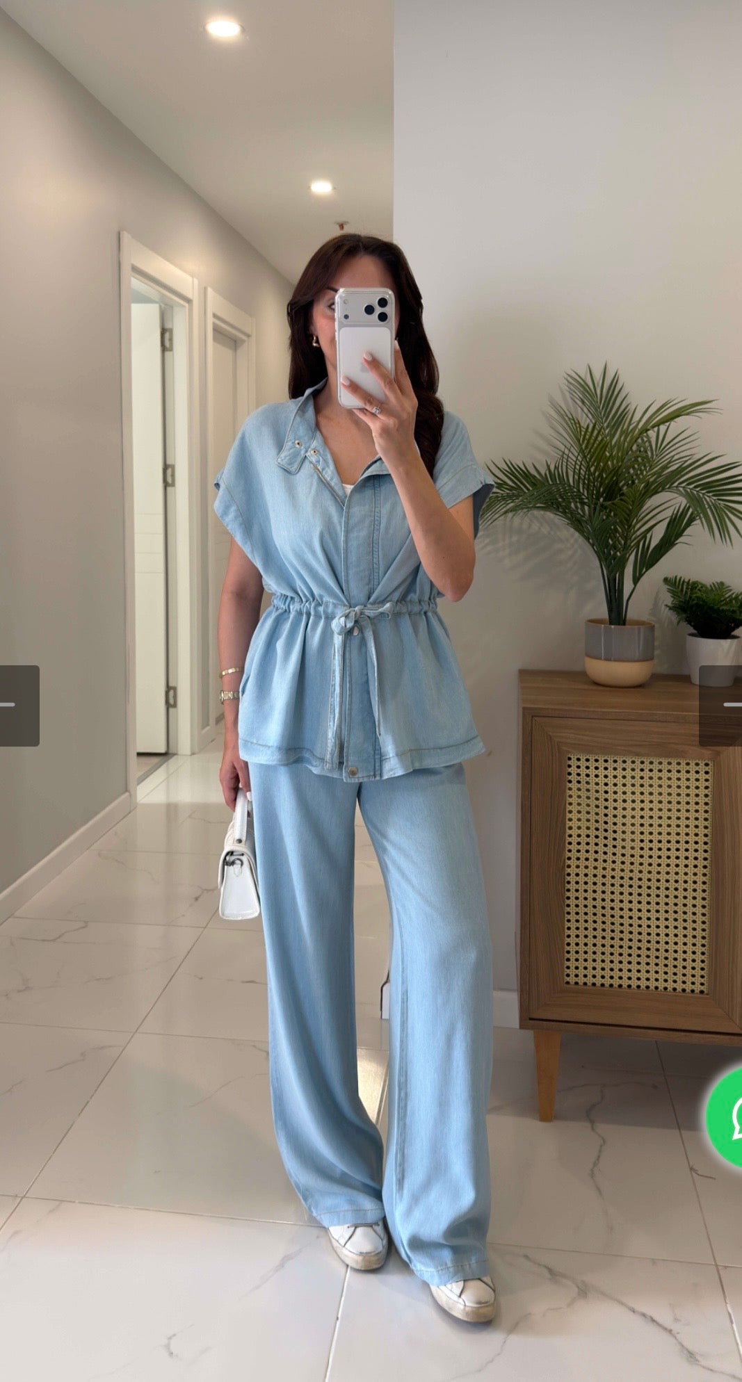 Skyline Ease Denim Lounge Set