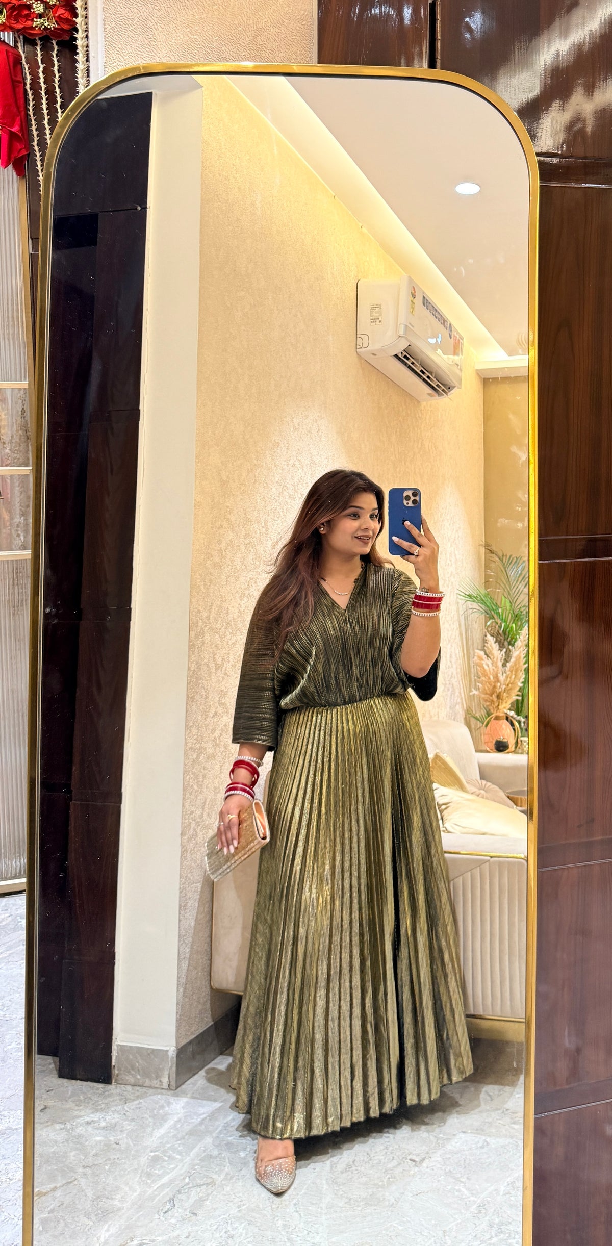 Sapphire Mettalic Dress