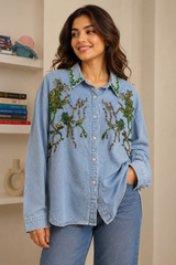 Ginny Denim Embellish Shirt
