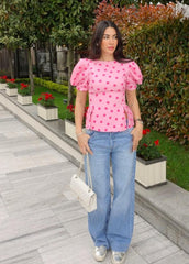 Pink Polka Blouse