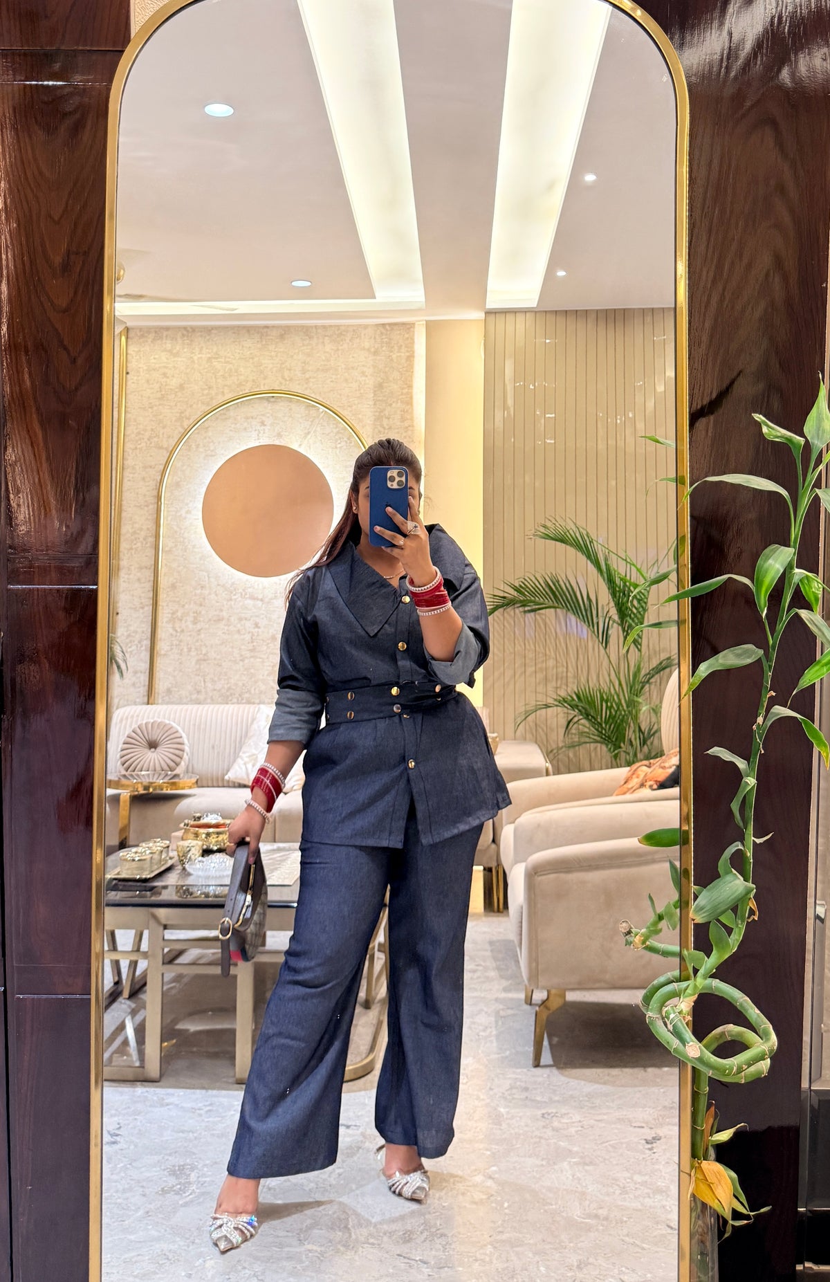 Soft Denim Power Coord Set
