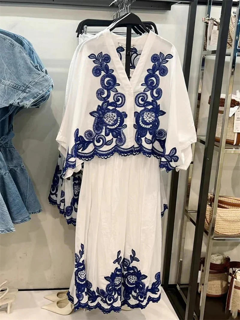 Zobra Embriodered Skirt Set