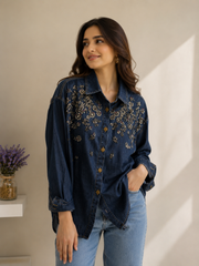 Rona Denim Embellish Shirt