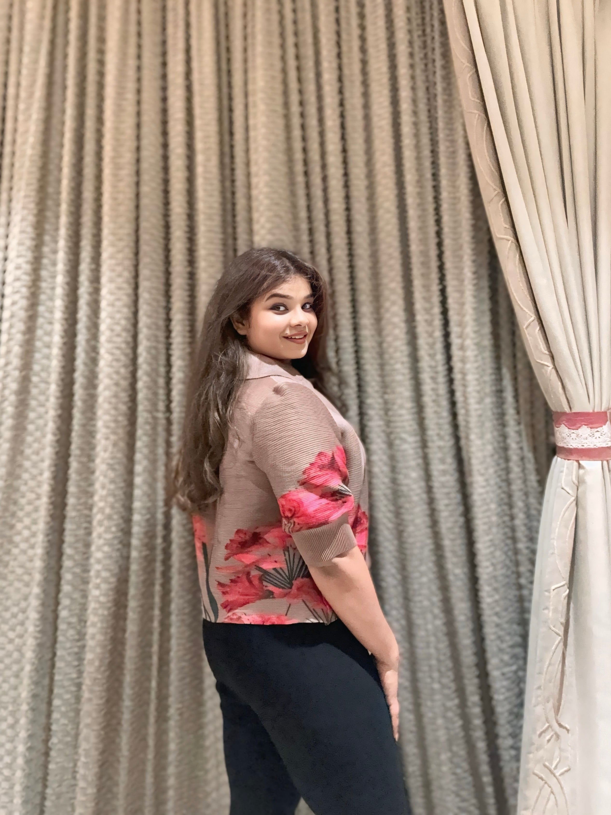 Elize Shirt ( Brown Tone )
