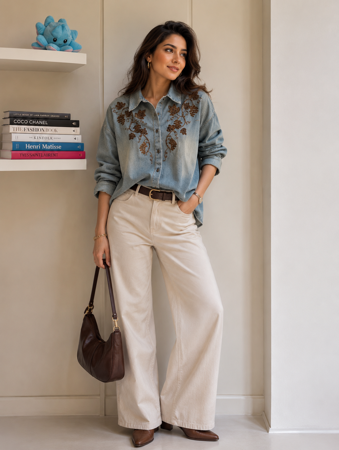 Raize Denim Embellish Shirt