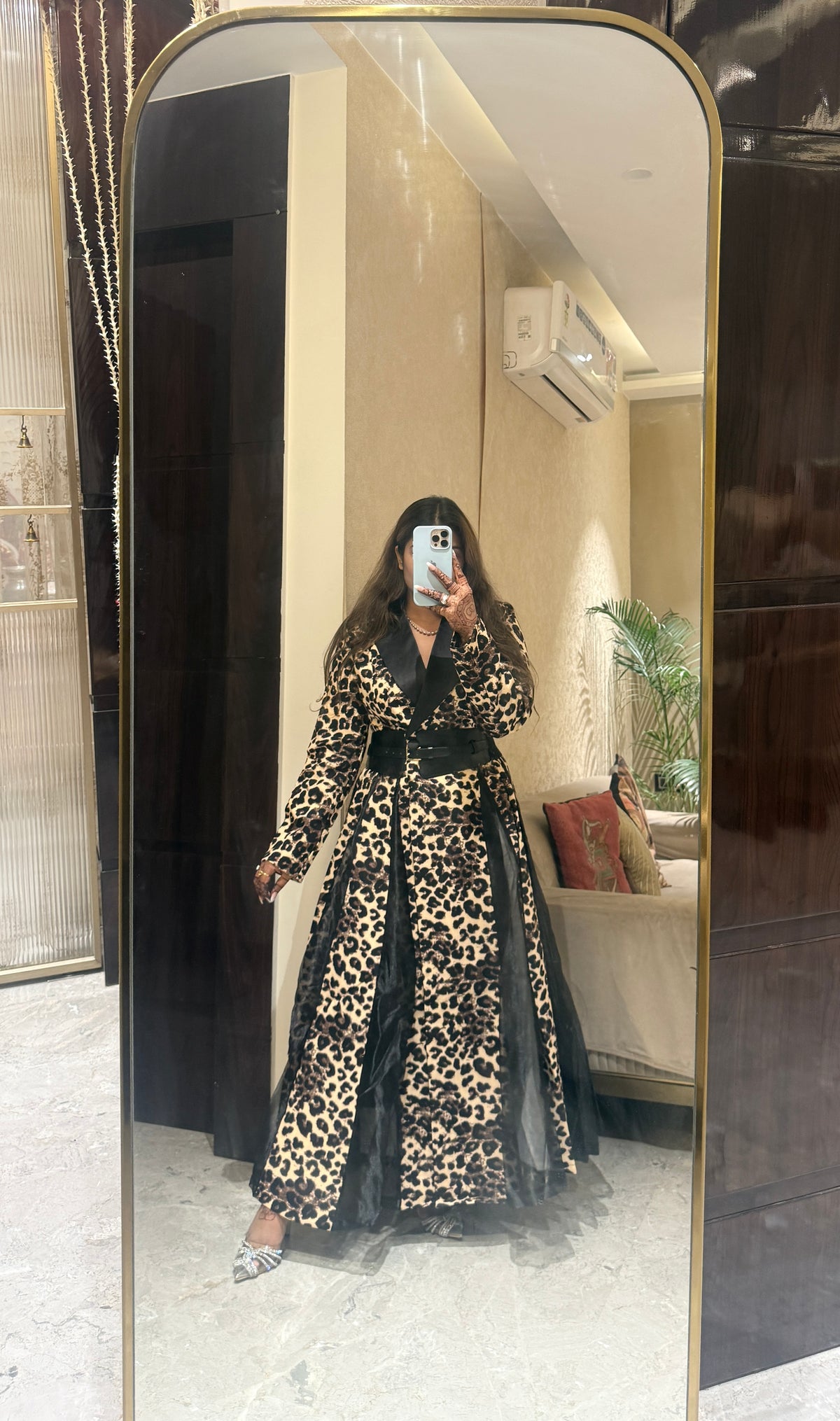 Wild Luxe Belted Maxi Coat Dress