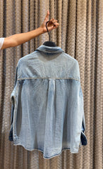 Zame Denim Embellish Shirt