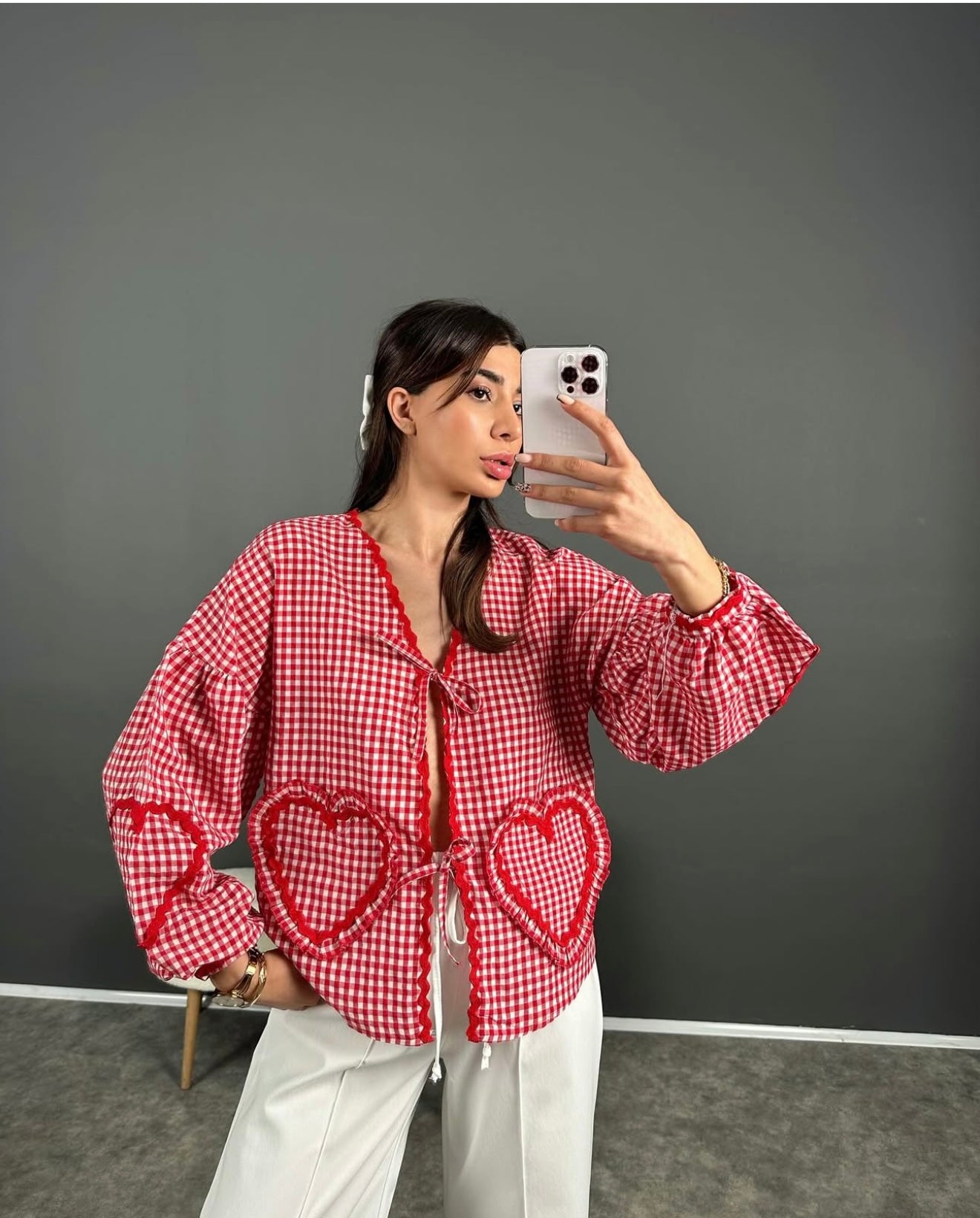 Gingham Blouse