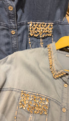 Isa Denim Embellish Shirt