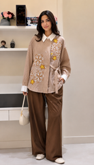 Rogea Embriodered Floral Shirt