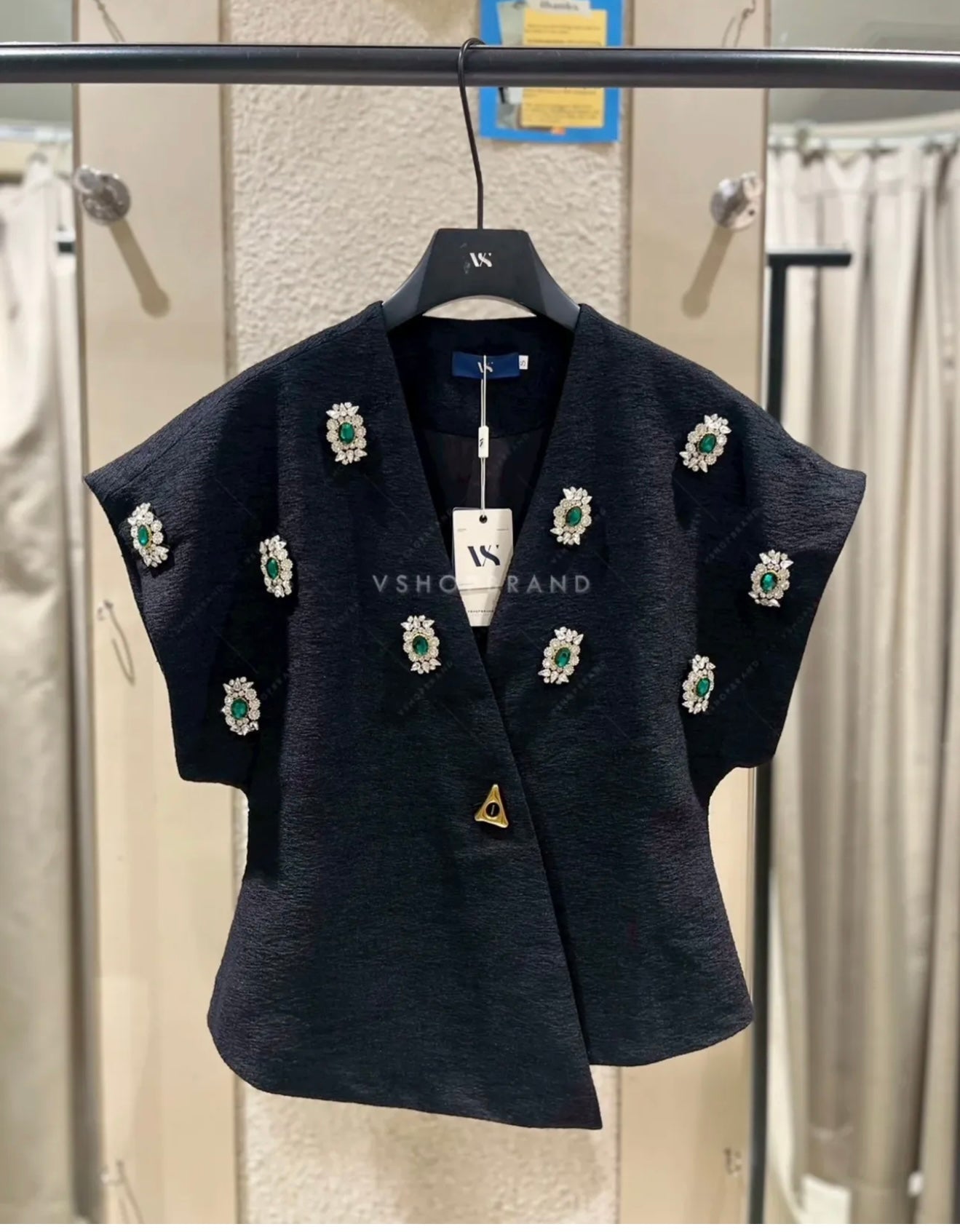 Embellish Wrap Blouse