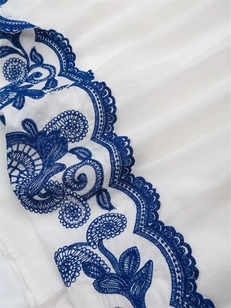 Zobra Embriodered Skirt Set