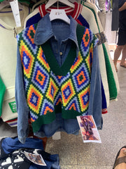 Mariya Sweater And Denim Shirt
