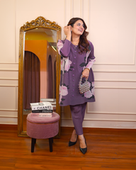Lilac Magneta Coord Set
