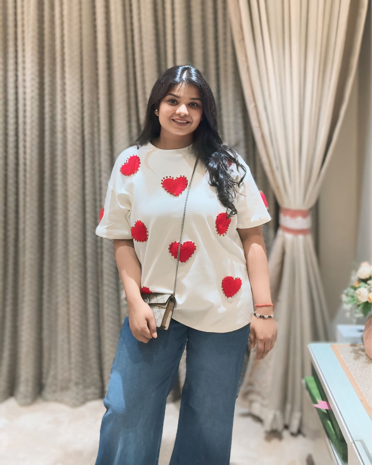 Heart Embellish Tshirt