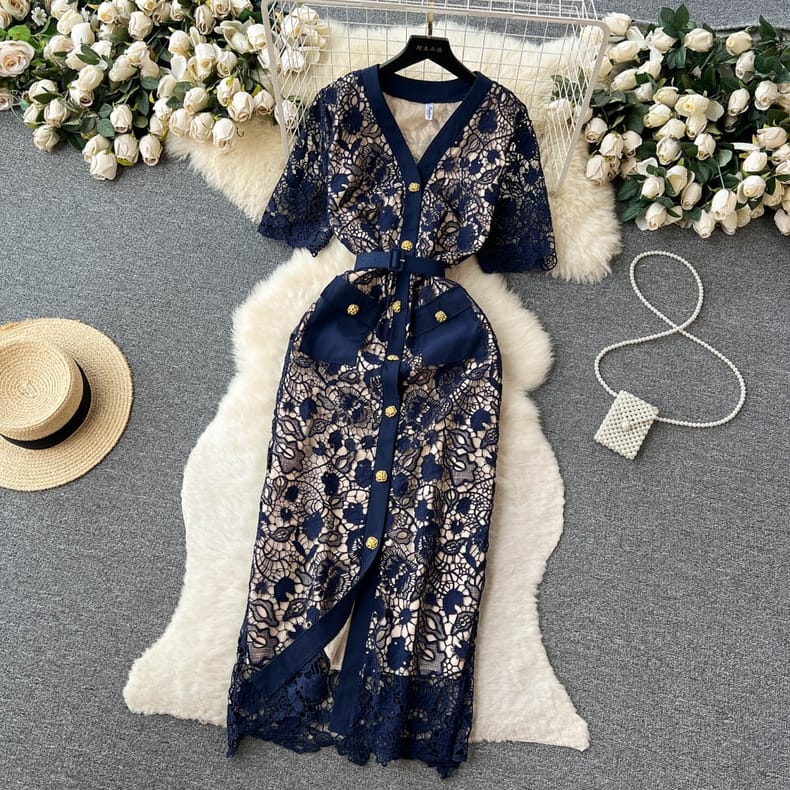 Grace Dress ( Blue)