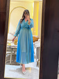 Samaira Dress ( Blue tone )