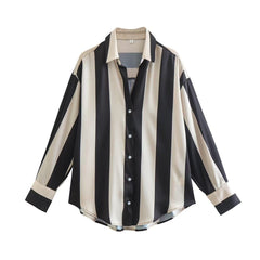 Stripe Satin Shirts
